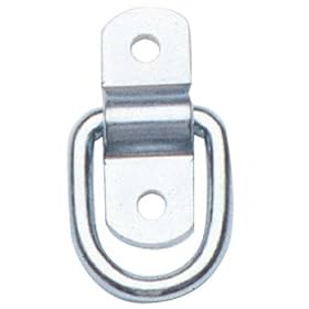 Curt Manufacturing J-703 1200 Lb Cap 10 Ga Stl D-Ring .225 Dia Bright Zinc Finish