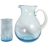 Aqua Bubble Glass Iced Tea Set