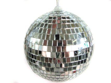 Mirror Disco Ball Shiny Sparkly Party DJ Supply 6 Inch Diameter