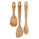 Joyce Chen 33-2018, 3-Piece Burnished Bamboo Stir-Fry Set