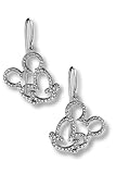 Diamond Mickey Head Earrings