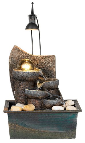Faux Stone Three Tier Table Fountain