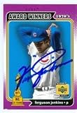 Ferguson Jenkins Autographed/Hand Signed Baseball Card (Chicago Cubs) 2001 Upper Deck Decade legends