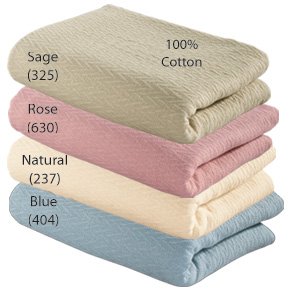 Thermal Cotton Blanket - Twin , Rose