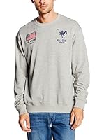 Vinson Polo Club Sudadera Cavan (Gris Jaspeado)