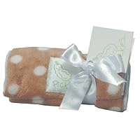 Scene Weaver Pickles Bubbles Polka Dot Burp Cloth, 14X16