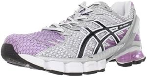 ASICS Women's GEL-Kinsei 4 Running Shoe,Lilac/Black/White,12 M US