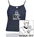 Comedy-shirts DIVERSE FARBEN - SPOCK OFF... Damen Frauen Girly 
Women Spaghetti Shirt