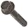 Grade 8 Steel Flange Bolt, Phosphate & Oil Finish, Hex Head, UNC Threads, Hex Head, Meets IFI-111 (2002)/SAE J429 (1999)/ASTM B633 Specifications, 5/16"-18 Thread Size, 2" Length, Partially Threaded, Pack Of 25