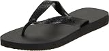 Havaianas Womens Top Flip Flop,Black,37/38 BR/7-8 M US