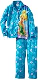Komar Kids Girls 2-6X Pretty Tinker Bell Long Sleeve Disney 2 Piece Pajama Set