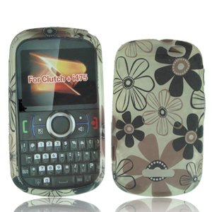 For Boost Motorola Clutch + i475 Accessory - Broen Daisy Design TPU Soft Skin Case Cover
