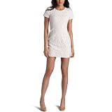 French Connection Women's Libby Lace Short Sleeve Dress,Cream,2