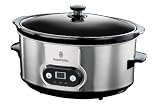 Russell Hobbs 18224 6.5L Digital Slow Cooker   Stainless Steel