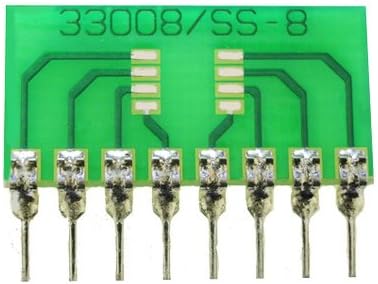 8 Pin SIP Surface Mount Integrated Circuit Adapter (0.4" x 0.6")