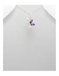 Fairy CZ Pendant Necklace In 92.5 Sterling Silver