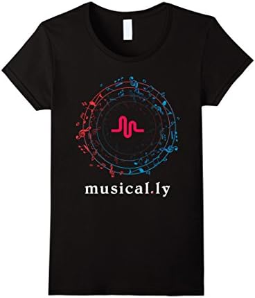 Women's MusicallyFan Musicaly T-shirt Medium Black