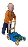 kids and infants educational toys item: Melissa & Doug Deluxe Wooden Chomp and Clack Alligator Push Toy
