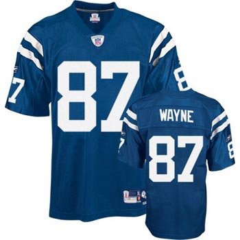 Reggie Wayne Indianapolis Colts Blue Reebok Premier Jersey - XL