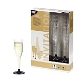 20 Stiel-Gläser für Sekt, PS  Invitation  0,1 l Ø 5 cm · 17,5 cm glasklar Plastik