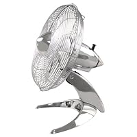 WindChaser DT12M SilverWind-Retro 12-Inch Chrome 3-Speed Table Fan