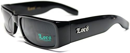 #LC20-S1 LOCS Hardcore Shades ® Black Men's Sport Sunglasses