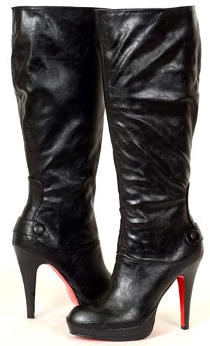 PLATFORM Knee-High Round Toe Womens Dress Boots