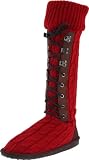 MUK LUKS Women's Cable Knit Lace-Up Slipper