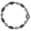 Blaze Siam Diamond Shape Toggle Bracelet