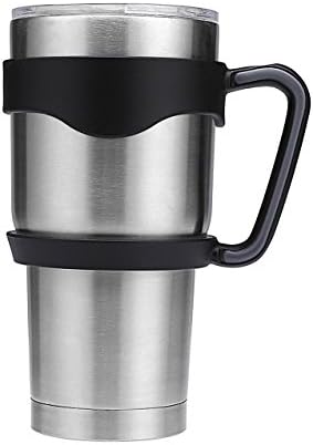 handle for 30 oz Yeti Rambler Tumbler,RTIC,Sic Cup and more by PALOTOP(Black handle only)
