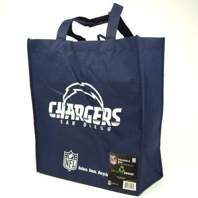 Buy SAN DIEGO CHARGERS REUSABLE SHOPPING GROCERY BAG (2) by Forever Collectibles