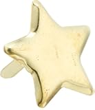 Creative Impressions Metal Paper Fasteners 50/Package, Gold Stars