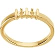 14K Yellow Gold Mother's Ring - 2 Gemstone -- YOU CHOOSE THE COLORS!
