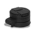 Apple iPhone 6S Plus - Black 360 Degree Windscreen Mini Car Mount Holder Cradle + Polishing Cloth