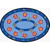 Learning Carpets Butterflies (Oval)