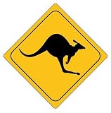 Zoom Produkt-Bild: Autoaufkleber Sticker Australien K&auml;nguruh NEU Aufkleber