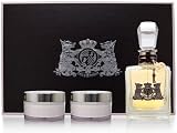 Juicy Couture by Juicy Couture for Women 3 Piece Set Includes: 1.7 oz Eau de Parfum Spray + 3.5 oz Sumptuous Sugar Scrub + 3.4 oz Royal Body Creme
