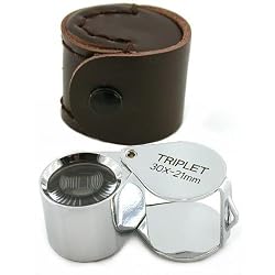 30X Triplet Loupe Jewelers Gemologist Magnifier 21mm