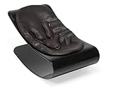 Bloom Coco Plexistyle Baby Lounger with Seat Pad, Black Frame, Pad Henna Brown