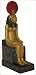 Seated Sekhmet Statue, Gold and Color Details