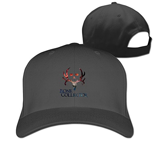 Fashion Bone Collector Deer Galaxy Unisex Solid Adjustable Baseball Cap Black
