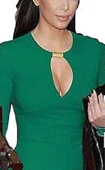 Vintage Keyhole Cocktail Above the Knee Bodycon Dress/Mini Dress 