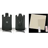 Swivel Belt Clip Holster for RIM Research In Motion BlackBerry 8300 Curve - (Bundled with Universal Screen Protector Kit)