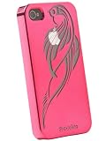 Pro.tekto Reflekt SnapOn Case for iPhone 4, Tribal Falcon in Hot Pink Mirror