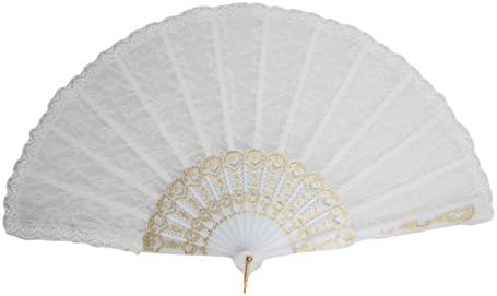 White Lace Spanish Style 9-inch Fan