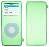 High Quality Silicone Skin Case for iPod Nano plus Lanyard/Neck Strap ~ Green