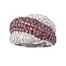14K Chocolate & White Diamond Swirl Ring