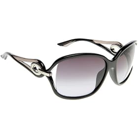 Click here to buy Christian Dior Ladies Dior Volute2 Black Grey Frame Green Gradient Lens Plastic Sunglasses by Christian Dior.