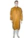 Golden Silk Cotton Embroidered Kurta Pajama XXL Chest 50 Inch