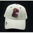 Cameron White Wool One-Fit Hat Size: Small